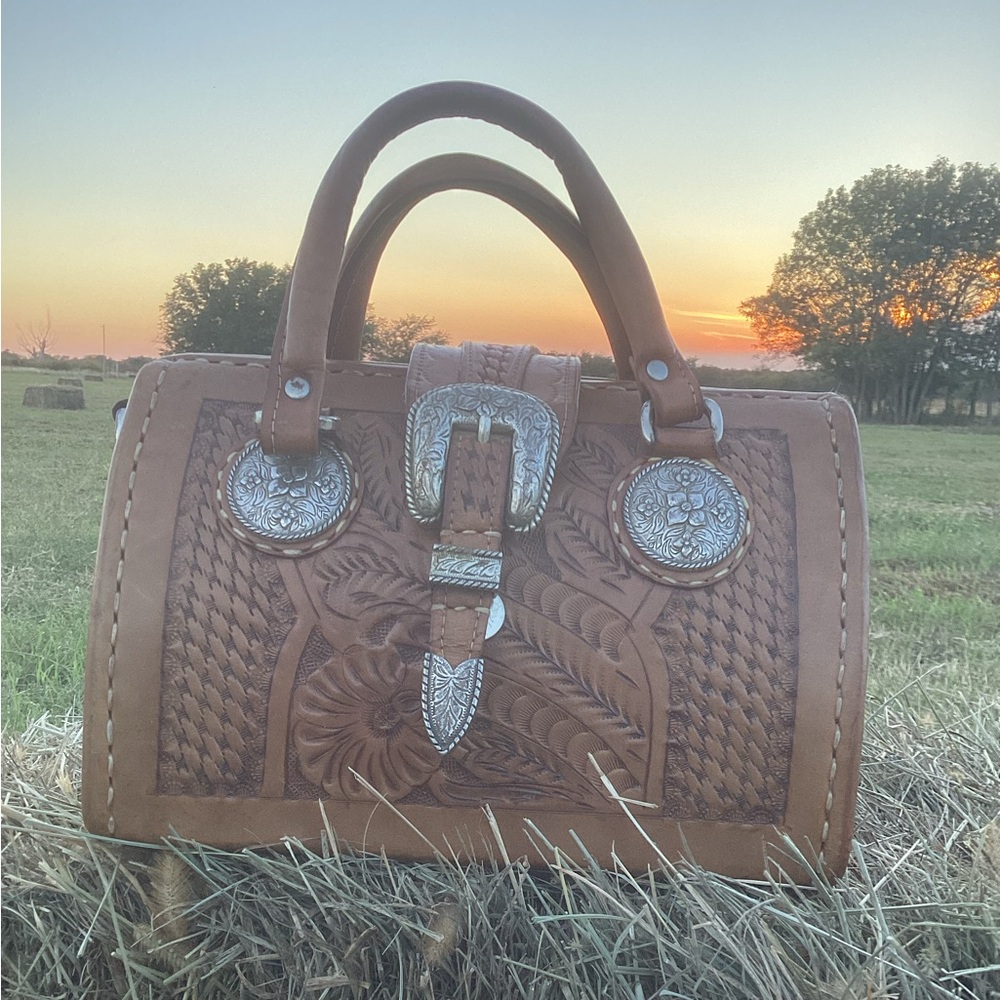 American West Rich Brown Leather Bag